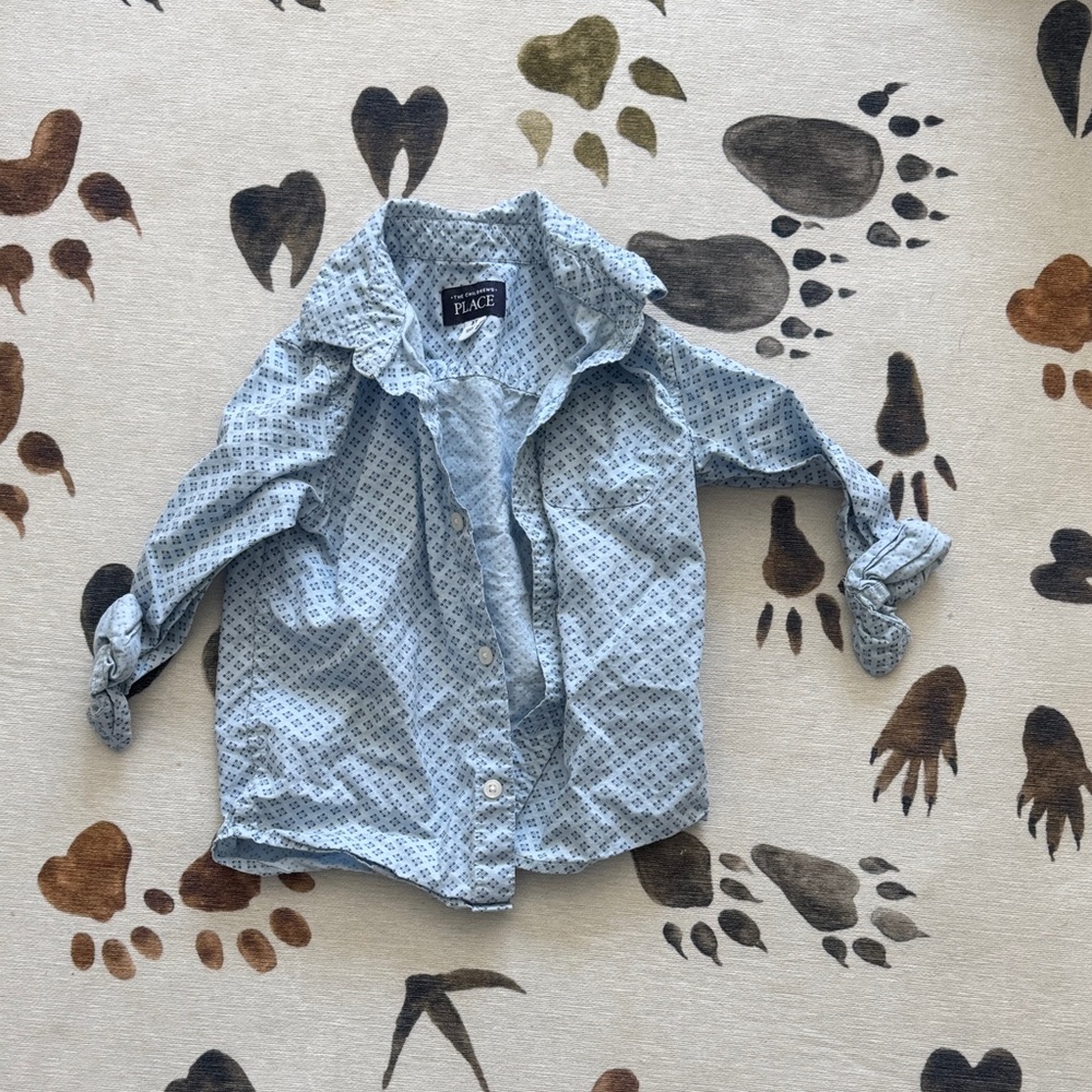The Children's Place Light Blue Button Down Shirt